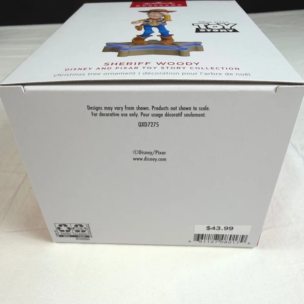 Hallmark Ornament Toy Story Woody Storytellers Light Sound‎ QXD7275 New in Box